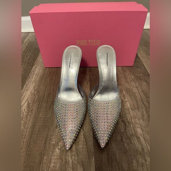Paris Texas
Hollywood Embellished PVC Mules - Picture 6 of 12